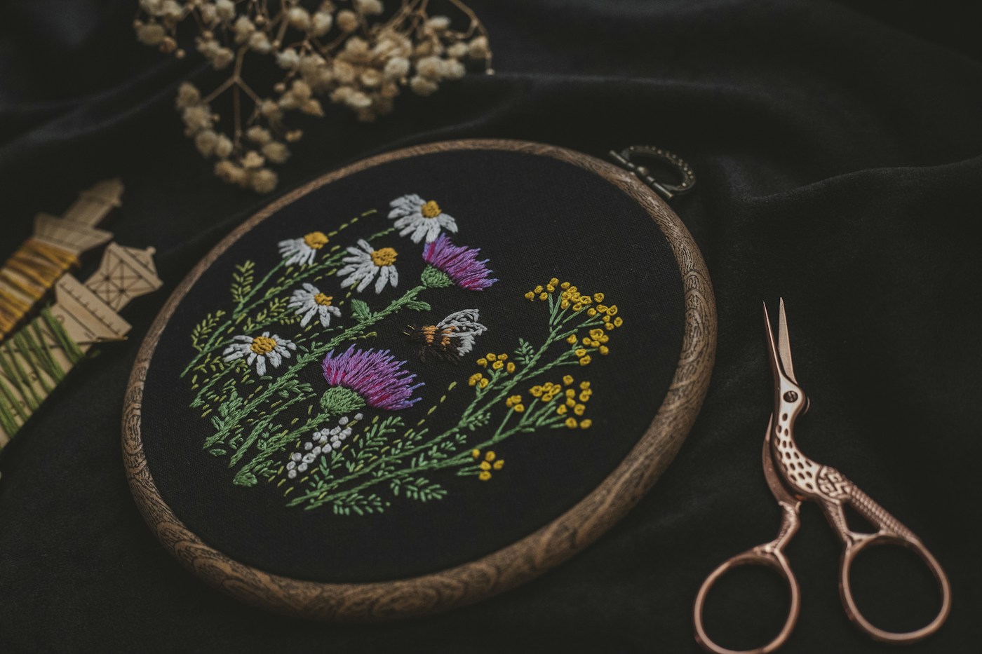 Detalle de bordado; fotografía de inspiración